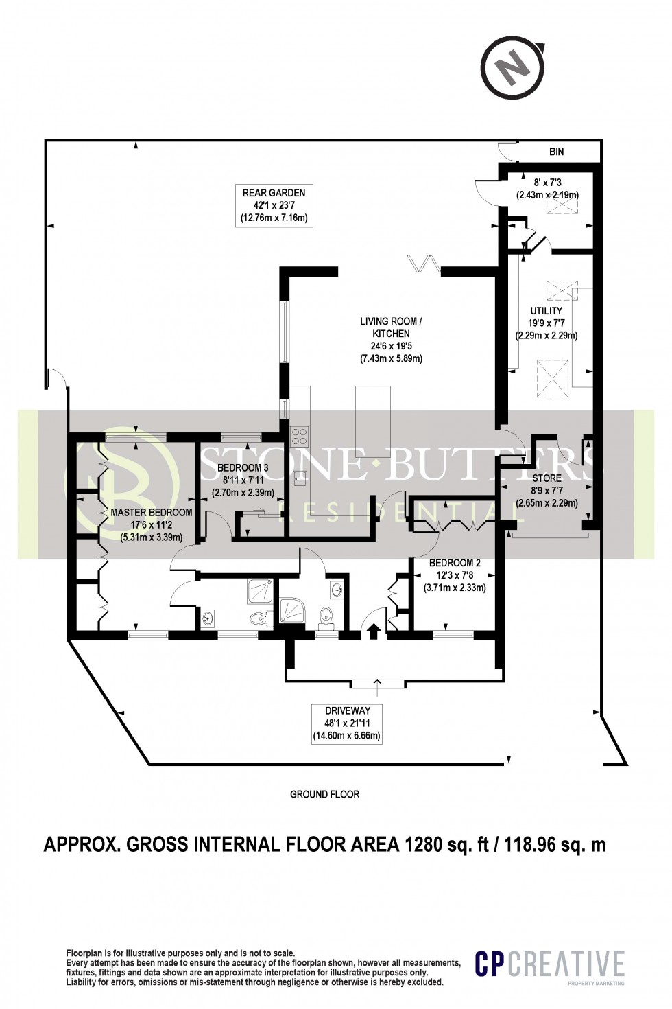 Floorplan for Capuchin Close, Stanmore, Middlesex