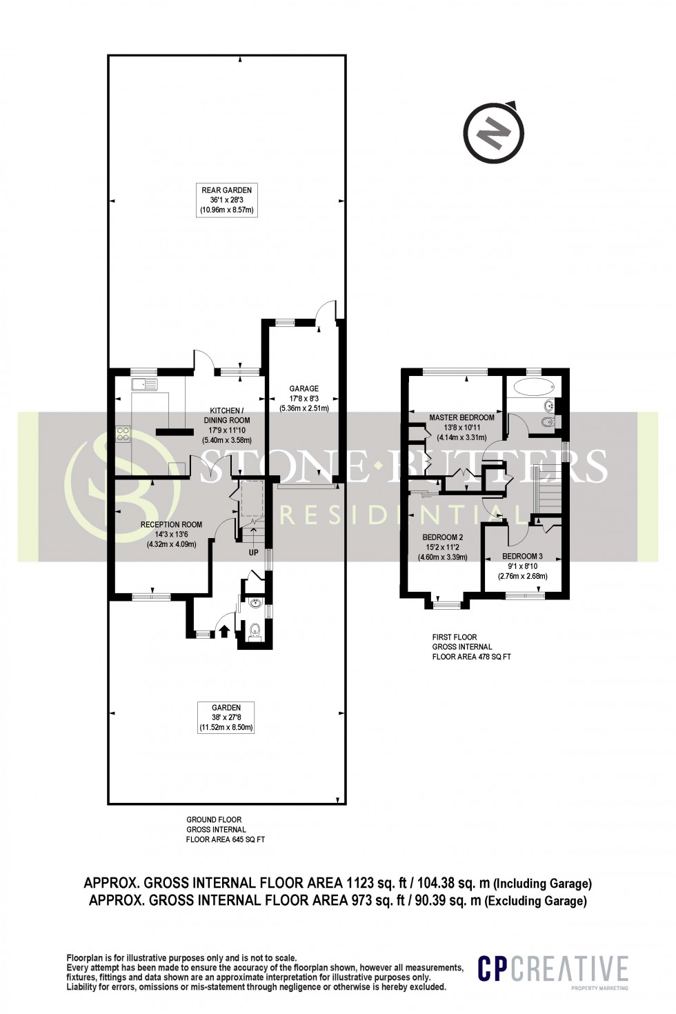 Floorplan for Talman Grove, Stanmore, Middlesex