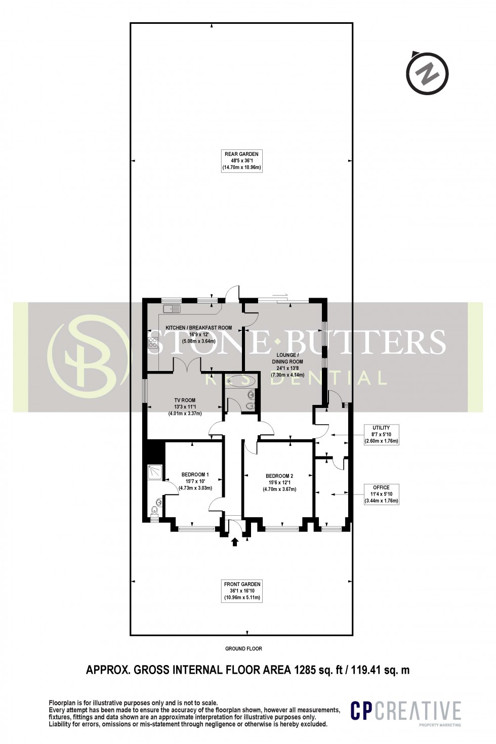 Floorplan for Elm Park, Stanmore, Greater London