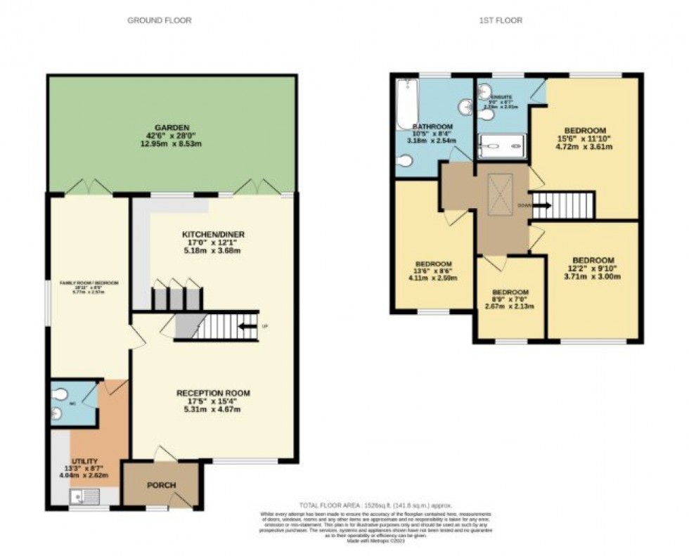 Floorplan for Brooke Way, Bushey, Hertfordshire