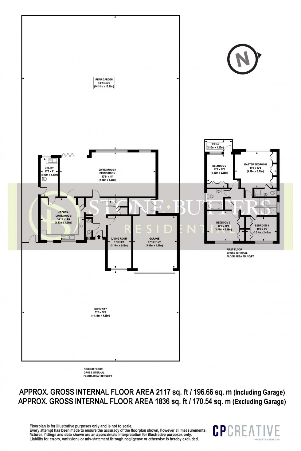 Floorplan for Green Lane, Stanmore