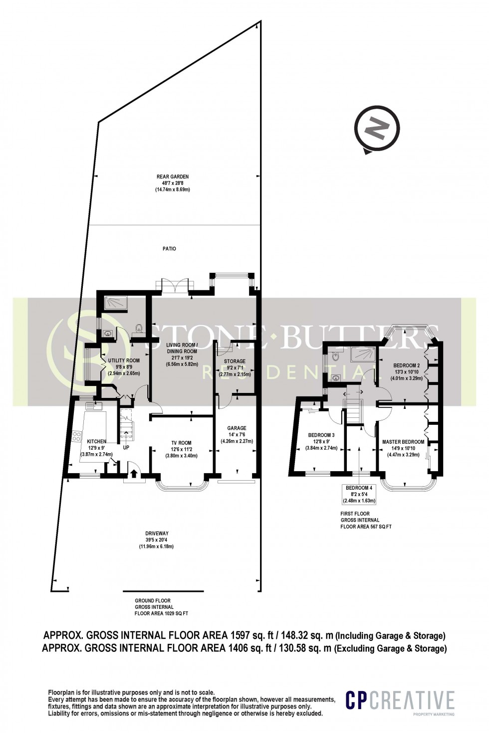 Floorplan for Wemborough Road, Stanmore, Greater London