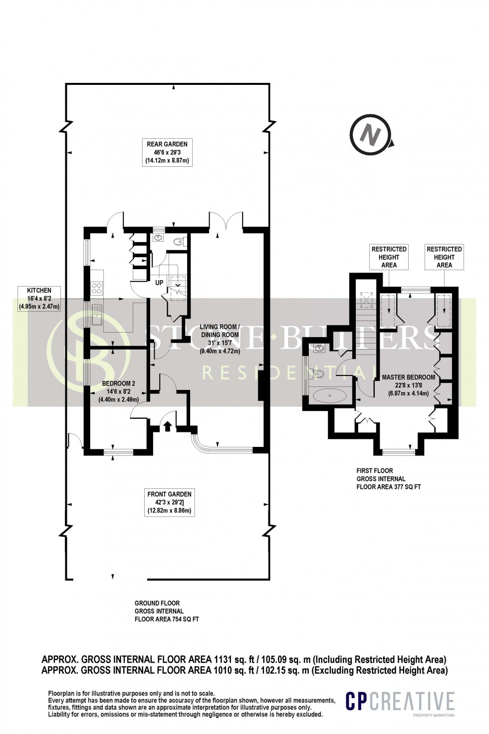 Floorplan for Marsh Lane, Stanmore